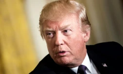 Le président américain Donald Trump à Washington le 12 avril 2017