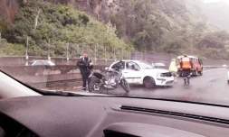 embouteillage, perte de contrôle, sortie de route, accident, route du littoral