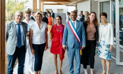 Plateau Caillou : la ministre du Tourisme en visite au lycée hôtelier Christian Antou
