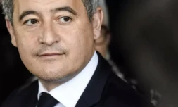 Gérald Darmanin à Rennes, le 12 février 2024 ( AFP / Sebastien SALOM-GOMIS )