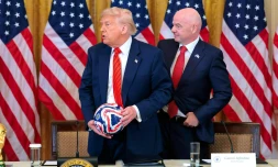 Donald Trump et Gianni Infantino.Getty Images via AFP