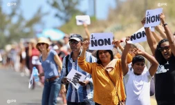 Chaîne humaine contre la carrière de Bois-Blanc