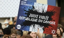 Rassemblement contre l'antisémitisme aprÚs le viol d'une juive de 12 ans, le 19 juin 2024 à Paris ( AFP / Alain JOCARD )