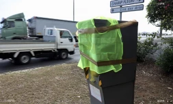 Le radar de Lancastel habillé d'un gilet jaune