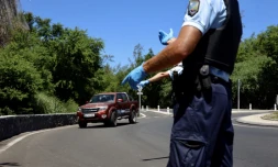 Contrôles routiers de la gendarmerie pendant le confinement le 19 mars 2020