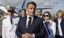 Le président a observé que "beaucoup de populations souffrent aujourd'hui d'une situation de grande crise", évoquant les difficultés d'accÚs aux soins, mais aussi "l'approvisionnement", dix jours aprÚs une éruption de violences inédites ⹠PHOTO AFP