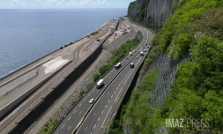 travaux nouvelle route du littoral possession