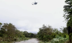 Radier submergé au Gol Saint-Louis, survol du pghm