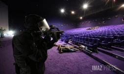 simulation prise d'otages au cinépalmes 