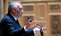 Le Premier ministre François Bayrou lors de sa déclaration de politique générale au Sénat, le 15 janvier. AFP/Bertrand Guay