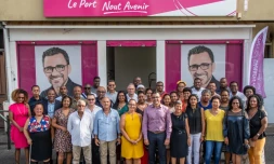 Olivier Hoarau et ses colistiers