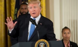 Le président américain Donald Trump, le 27 juillet 2017 à la Maison Blanche, à Washington