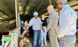 Le conseiller régional Jean-Bernard Maratchia se rend au lycée agricole de Saint-Josephe