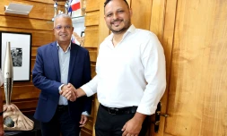 Le Président du Département rencontre Johan Guillou, nouveau président du CROS