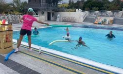 Saint-Paul : une dernière matinée sportive pour Octobre Rose à la piscine Lisette Talate