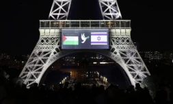 La Tour Eiffel illuminée ce dimanche aux couleurs des drapeaux palestinien et israélien