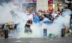 Échauffourées  en marge du match Angleterre-Russie à Marseille, le 10 juin 2016 