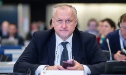 Le patron de l'antidopage russe Iouri Ganous lors de la conférence internationale de l'AMA, le 6 novembre 2019 à Katowice