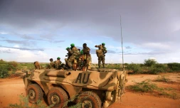 Des soldats de l'UA dans la région de Gedo, le 14 mars 2014 en Somalie