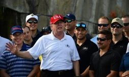 Le président américain Donald Trump dans sa résidence de Mar-a-Lago, en Floride, le 29 décembre 2017