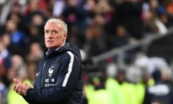 Le sélectionneur des Bleus Didier Deschamps lors d'un match de qualification pour l'Euro-2020 contre l'Islande au Stade de France
