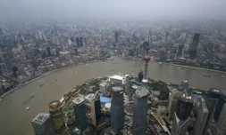 Vue générale de Shanghai en mai 2015