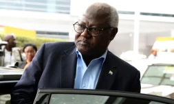 Le président de la Sierra Léone Ernest Bai Koroma à New Delhi, le 28 octobre 2015