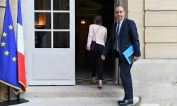Laurent Berger, secrétaire général de la CFDT, le 31 août 2017 à l'Hôtel Matignon, à Paris