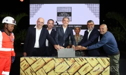 pose première pierre Espace Bertel au Chaudron 2025