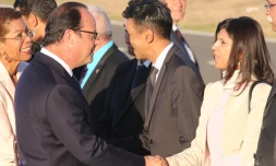 Nassimah Dindar et François Hollande