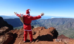 Père Noël au  Piton des neiges 