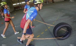 l'équipe du collège Emile Hugot dans les starting-blocks