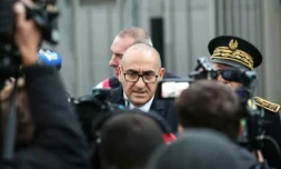 Le ministre de l'Intérieur, Laurent Nunez, à Aulnoye-Aymeries dans le nord de la France, le 3 novembre 2025 ( AFP / Francois LO PRESTI )