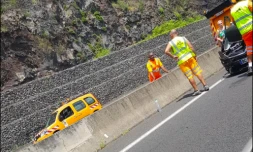 Accident sur la route du littoral