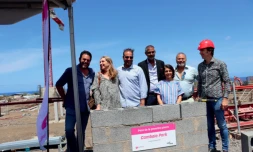 Saint-Paul : pose de la première pierre du centre d'affaires Cambaie Park