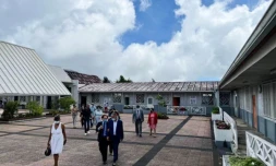 La Plaine des Palmistes : le collège Gaston Crochet visite Cyrille Melchior Département