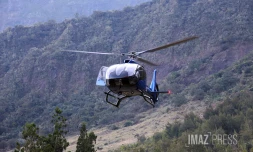 hélicoptère hélilagon à marla , mafate