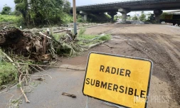 Radier submergée au Gol Saint-Louis