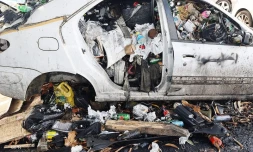 épave de voiture 