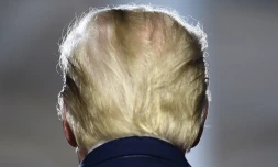 Donald Trump lors de la convention des républicains à Washington, le 27 août 2020. (BRENDAN SMIALOWSKI / AFP)