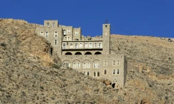 Le monastère de Mar Moussa, niché au coeur des montagnes, à une centaine de km au nord de Damas, le 11 juin 2022 en Syrie