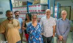 Le Port : la directrice des Archives départementales en visite