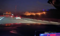 Incendie dans la savane