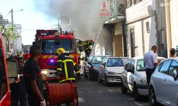 Incendie centre-ville Saint-Denis