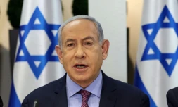 Le Premier ministre Benjamin Netanyahu, le 31 décembre 2023 à Tel-Aviv