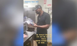 employé burger king au Etats-Unis reçoit un cadeau