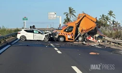 Accident sur la RN1 au Port : la route fermée à la circulation [?]
