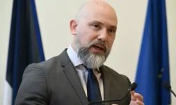 Le préfet Christian Gravel à Paris le 1er février 2023 ( AFP / Emmanuel DUNAND )