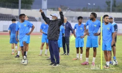 entrainement de la saint pauloise fc pour la finale de la coupe de la reunion 