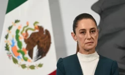 Le président Claudia Sheinbaum lors d'une conférence de presse à Mexico, le 13 octobre 2025 ( AFP / YURI CORTEZ )